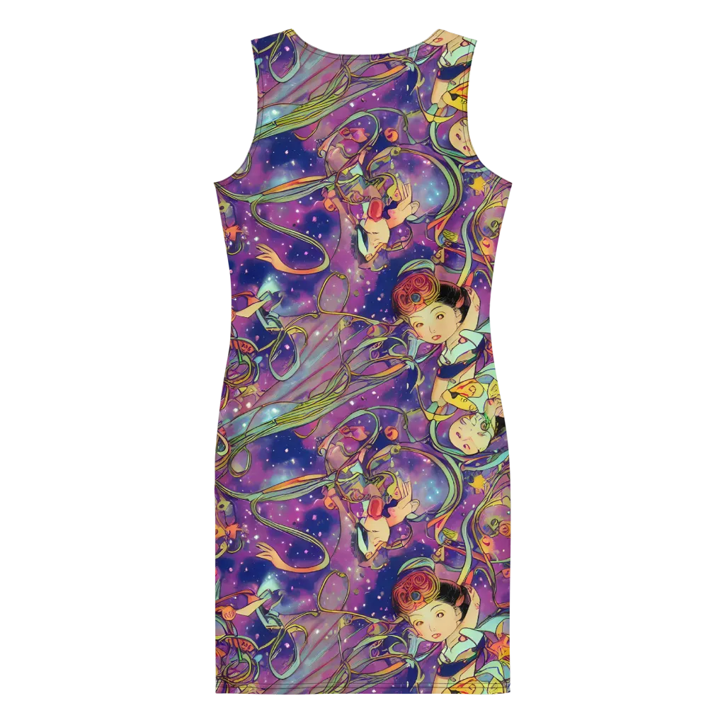Spiral of Stardust on Bodycon Dress — Back