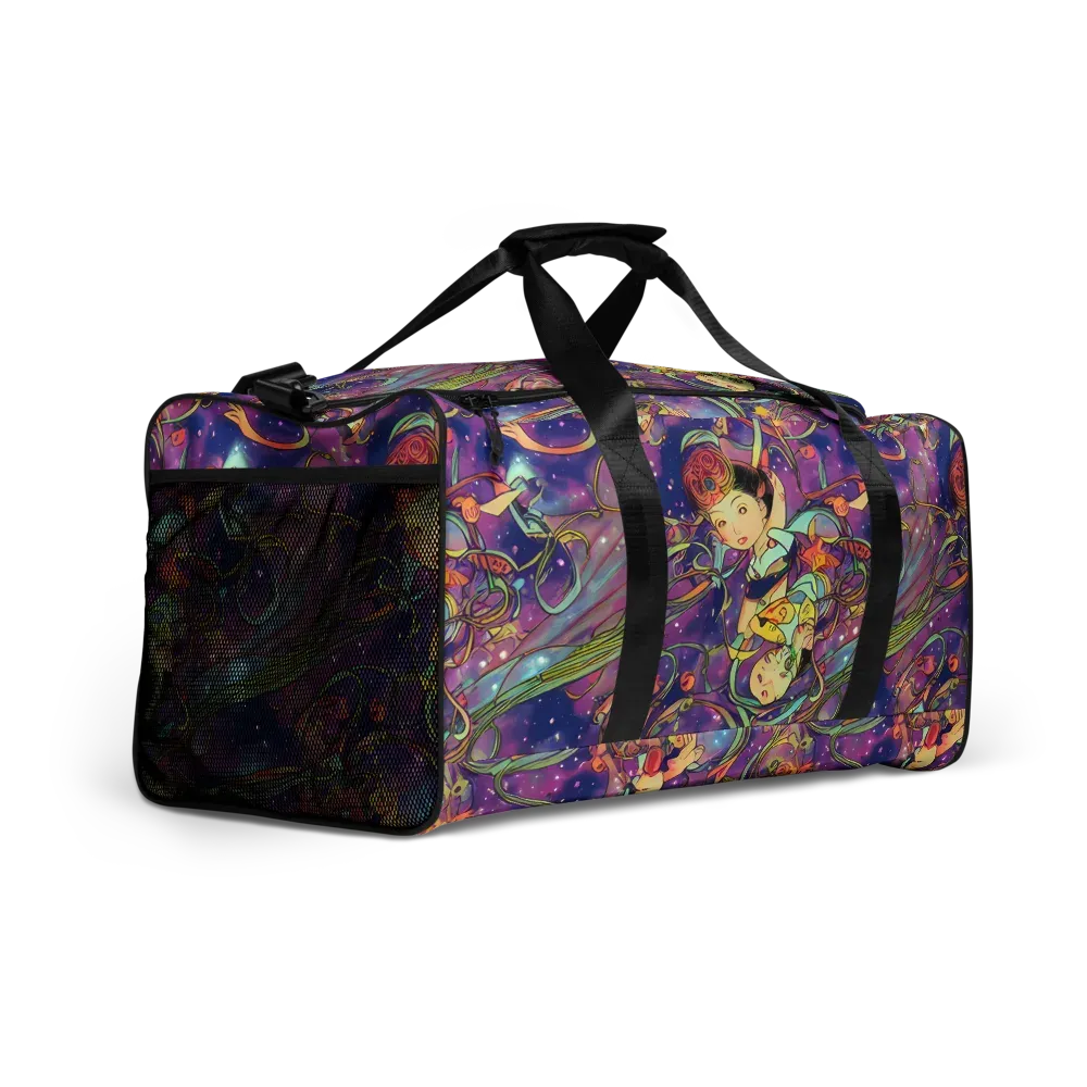 Spiral of Stardust on Duffle Bag — Right Front