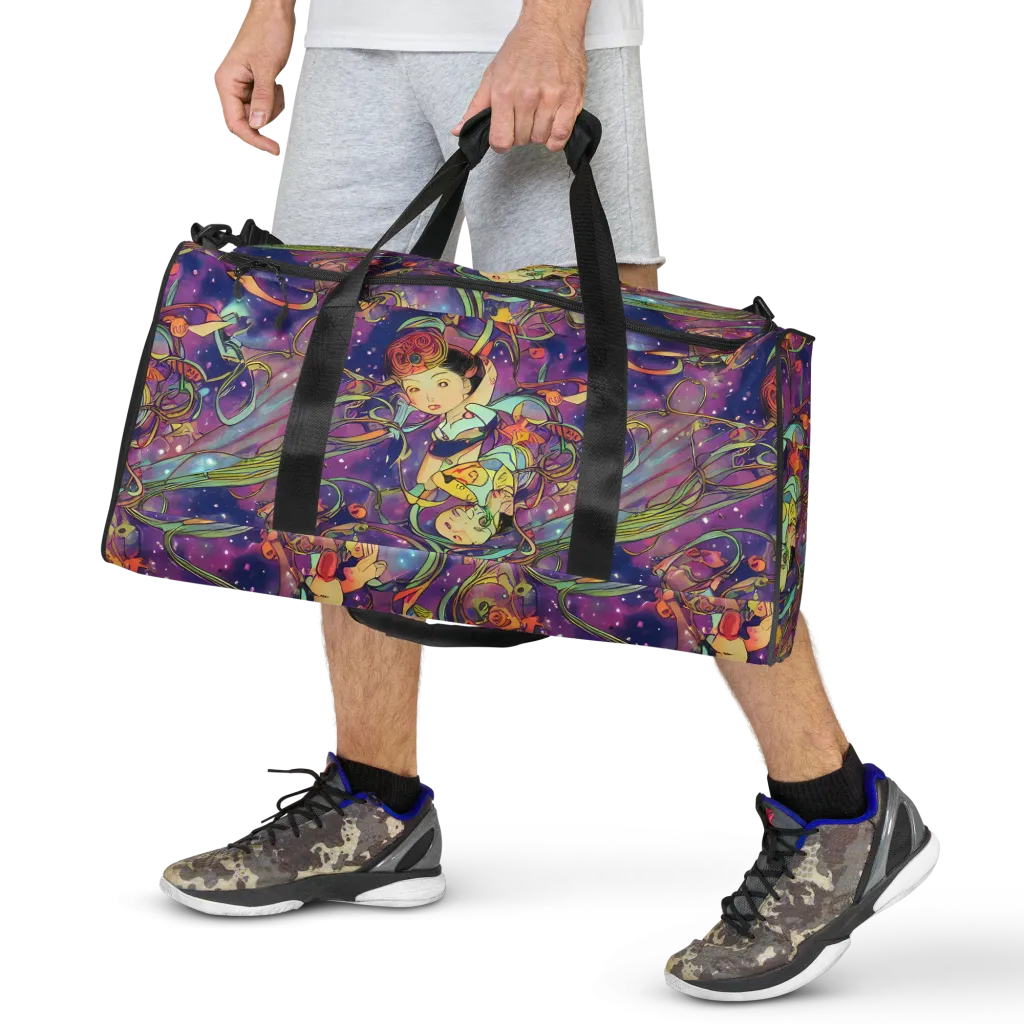 Spiral of Stardust on Duffle Bag — Front