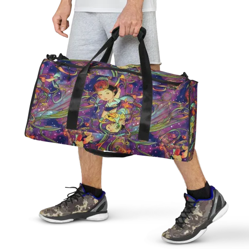 Spiral of Stardust on a Duffle Bag