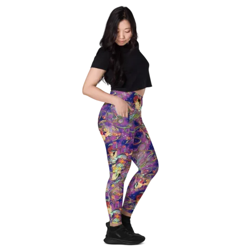 Spiral of Stardust on a Leggings with Pockets