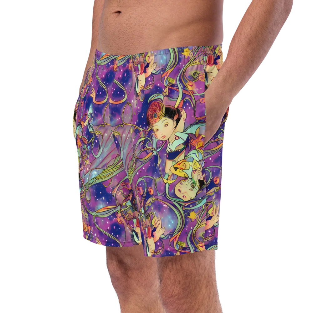 Spiral of Stardust on Swim Trunks — Left Front
