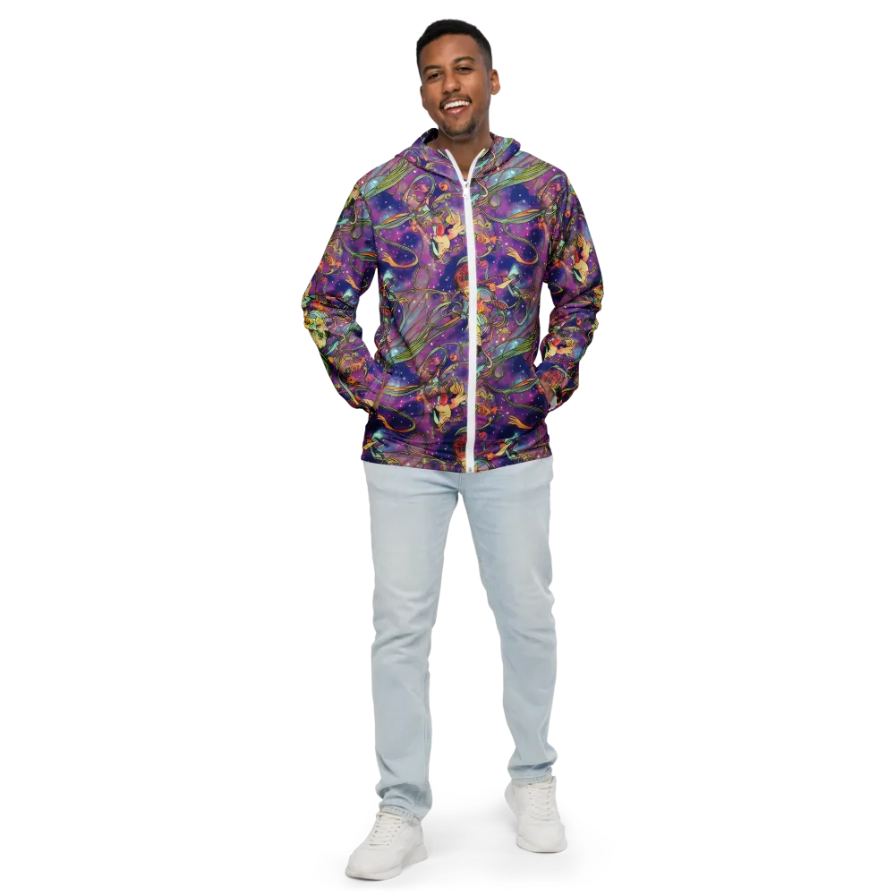 Spiral of Stardust on Men's Windbreaker — Front