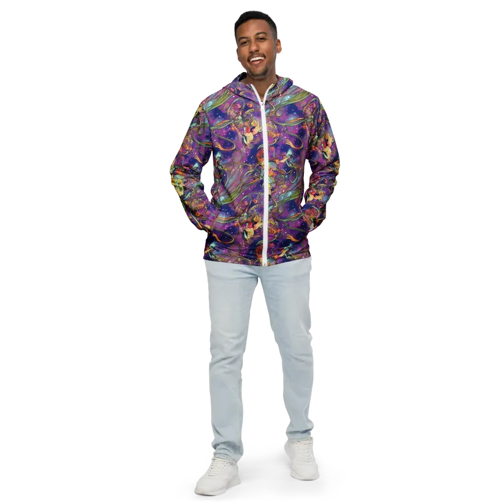 Spiral of Stardust on Men's Windbreaker — Front