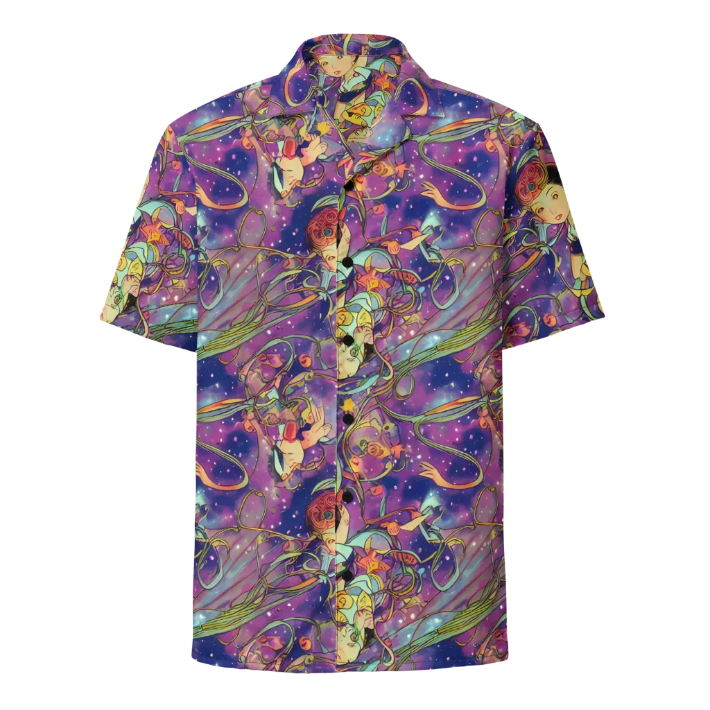Spiral of Stardust on Button Shirt — Front