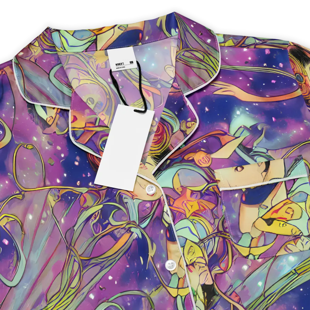 Spiral of Stardust on Women's Short Sleeve Pajama Top — Product details