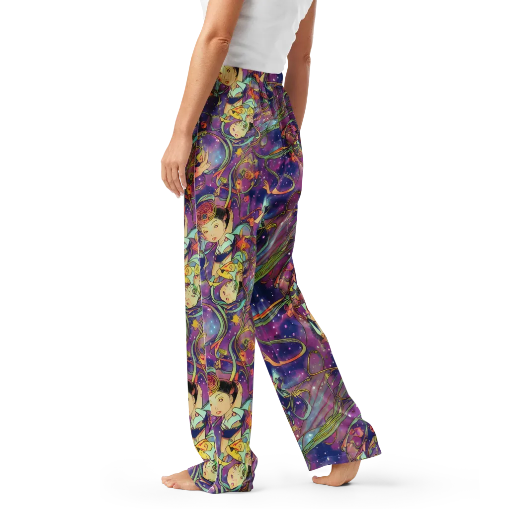 Spiral of Stardust on Women's Pajama Pants — Left