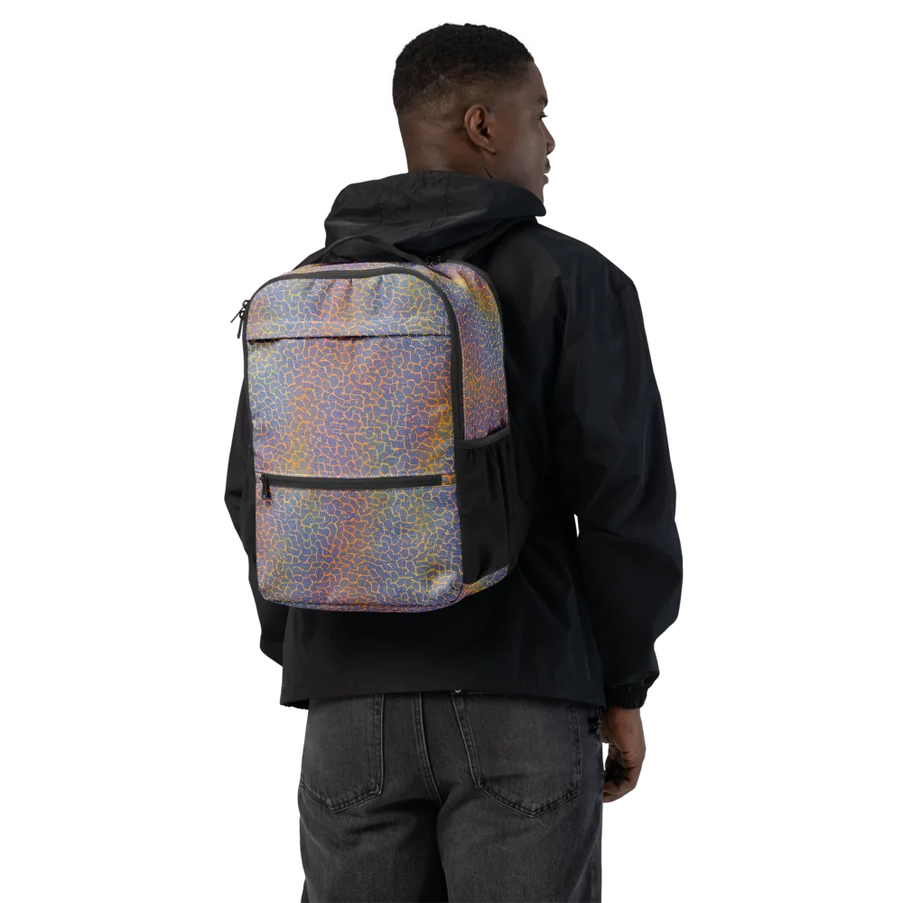 Martian Gridlock on Utility Backpack — Back