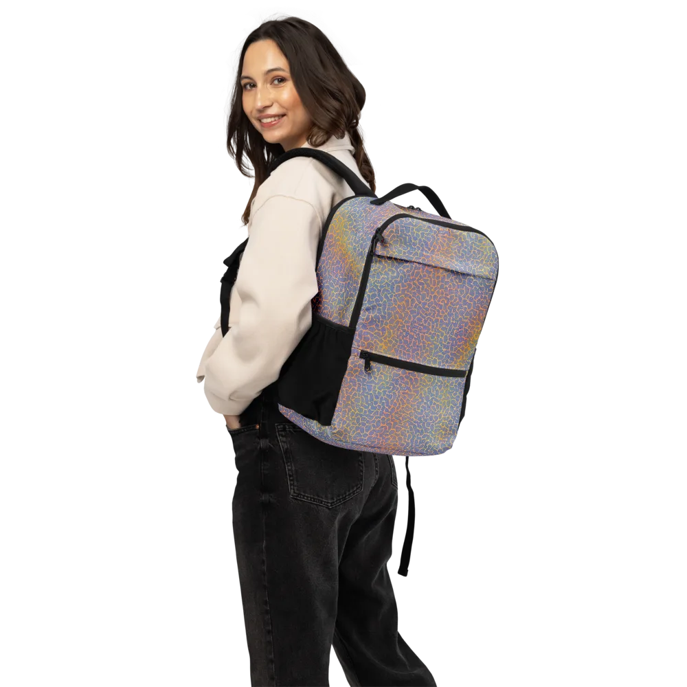 Martian Gridlock on Utility Backpack — Back