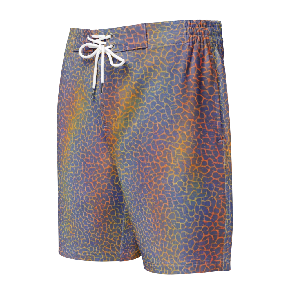 Martian Gridlock on Men's Board Shorts — Front