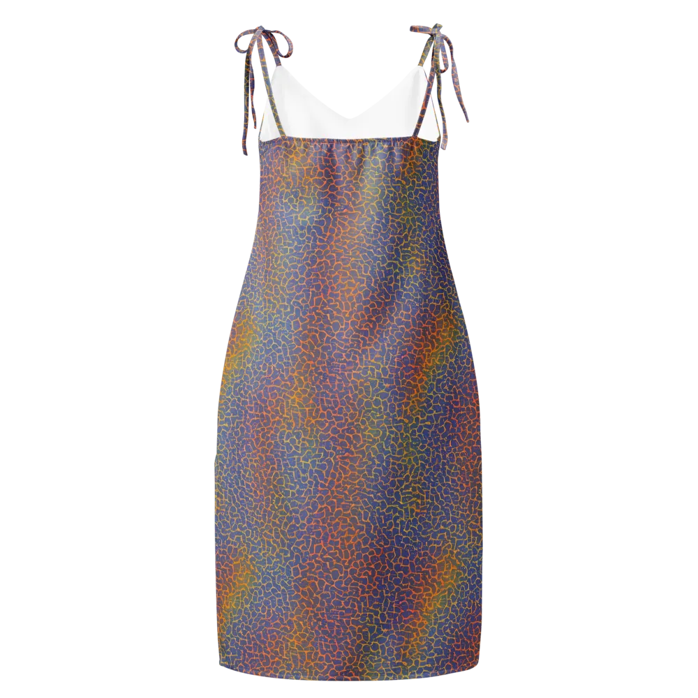 Martian Gridlock on Slip Dress — Back