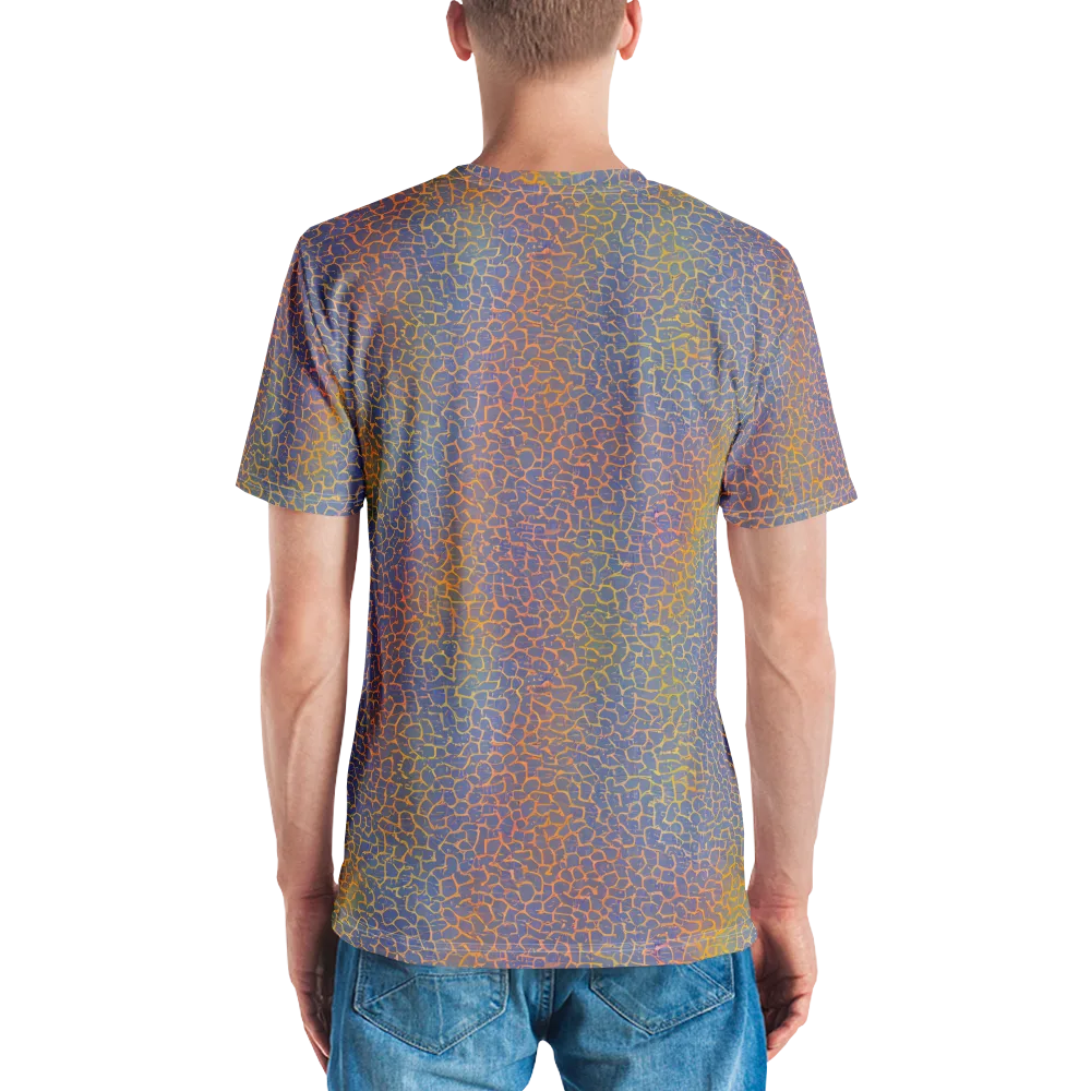 Martian Gridlock on Men's Crew Neck T-Shirt — Back