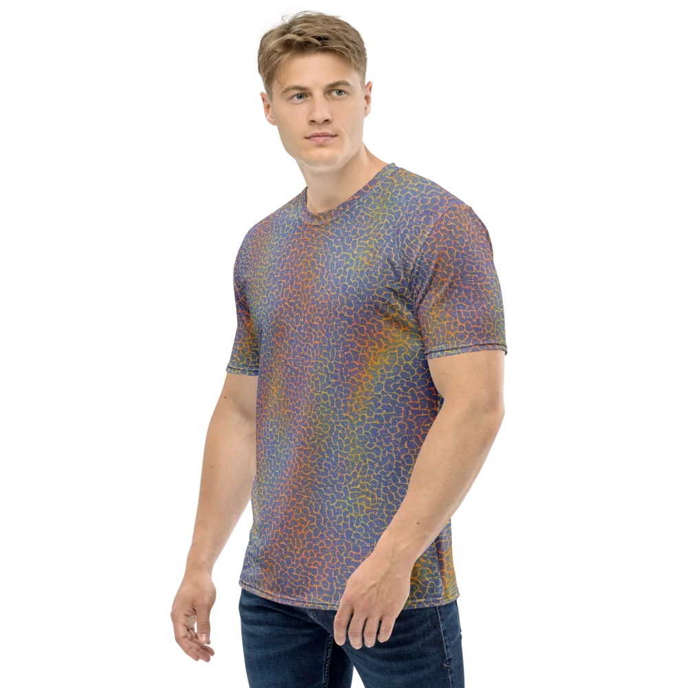 Martian Gridlock on Men's Crew Neck T-Shirt — Left