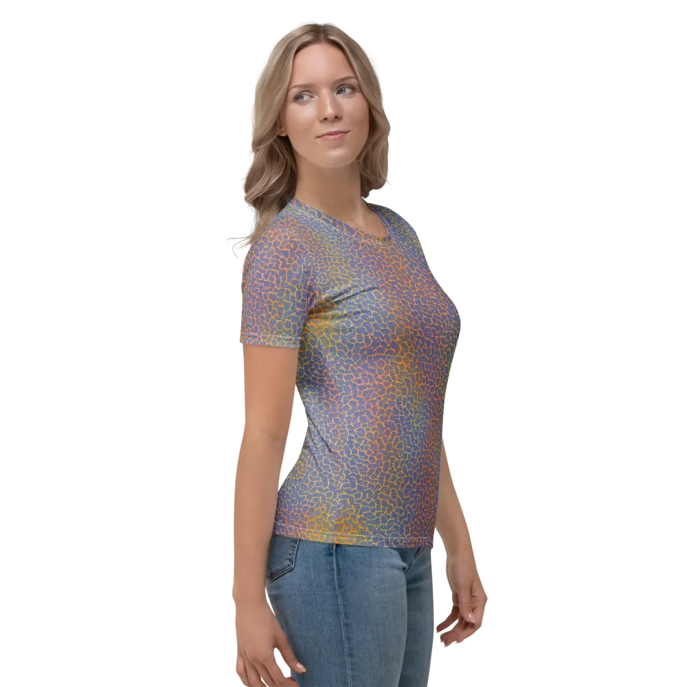 Martian Gridlock on Women's Crew Neck T-Shirt — Right