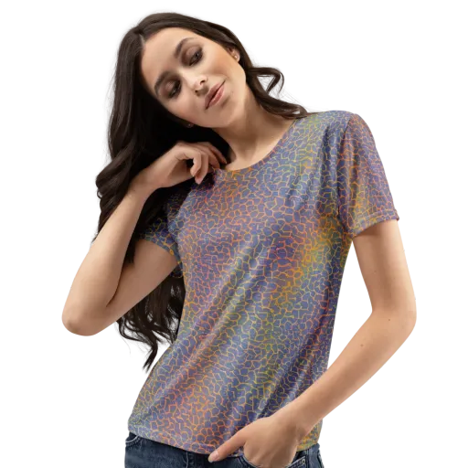 Martian Gridlock on a Women's Crew Neck T-Shirt