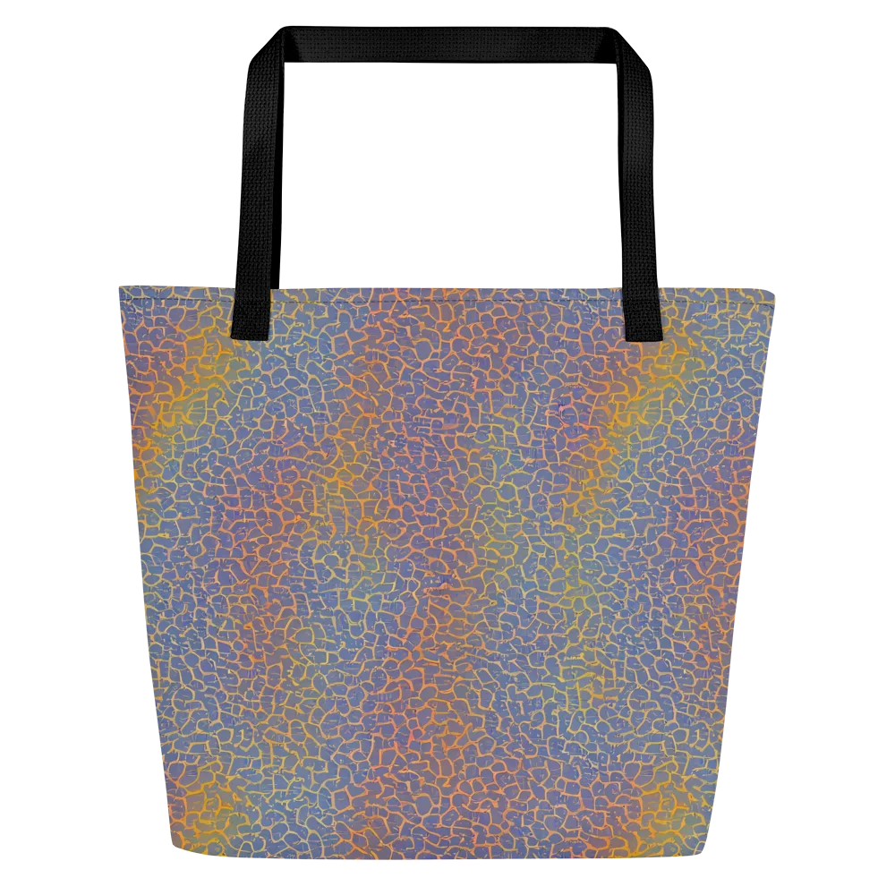 Martian Gridlock on Large Tote Bag W/ Pocket — Front