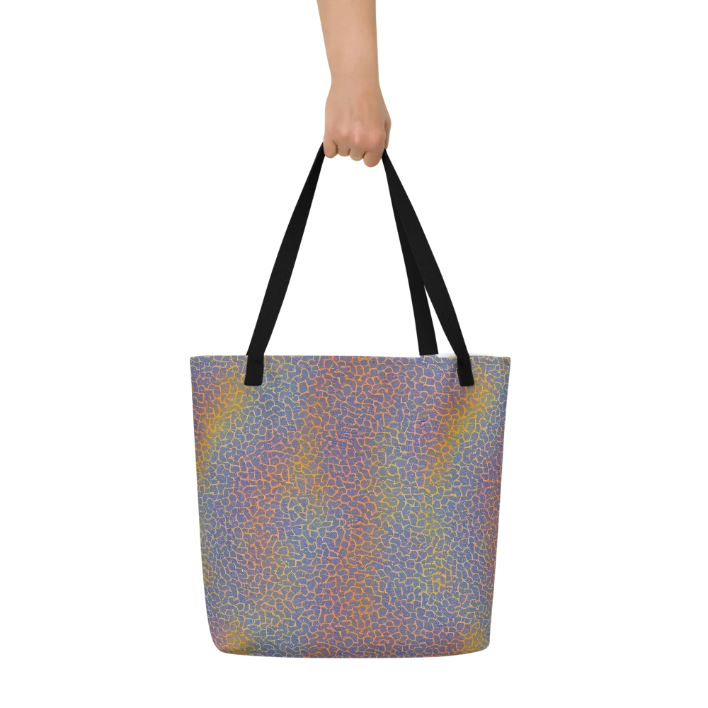 Martian Gridlock on Large Tote Bag W/ Pocket — Front
