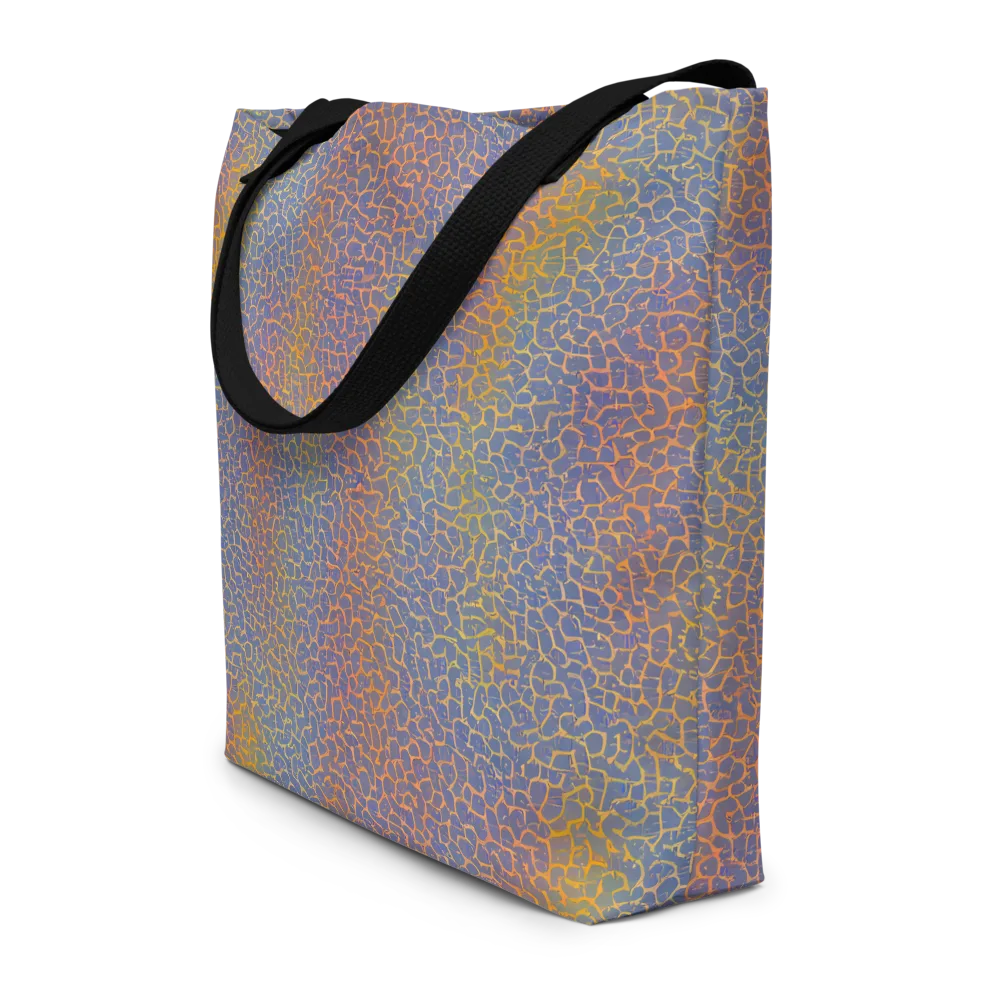 Martian Gridlock on Large Tote Bag W/ Pocket — Front