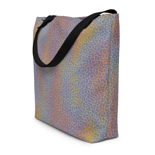 Martian Gridlock on a Large Tote Bag W/ Pocket