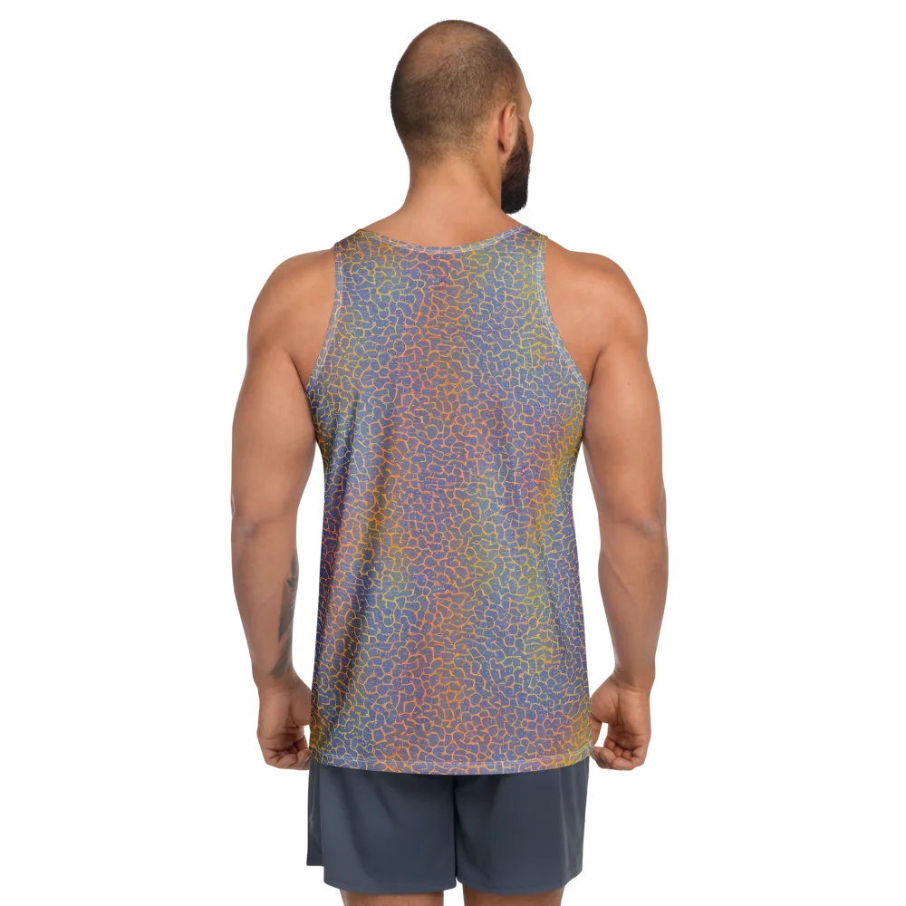 Martian Gridlock on Men's Tank Top — Back