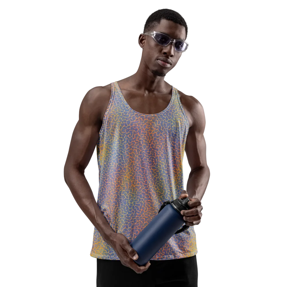 Martian Gridlock on Men's Tank Top — Front