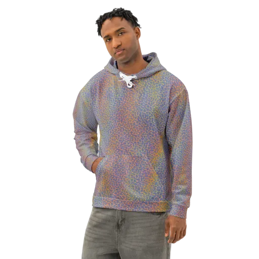 Martian Gridlock on a Cotton Hoodie