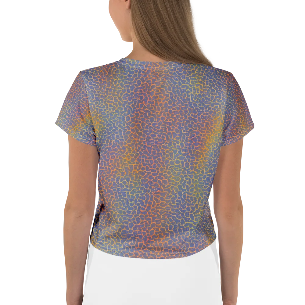 Martian Gridlock on Crop Tee — Back