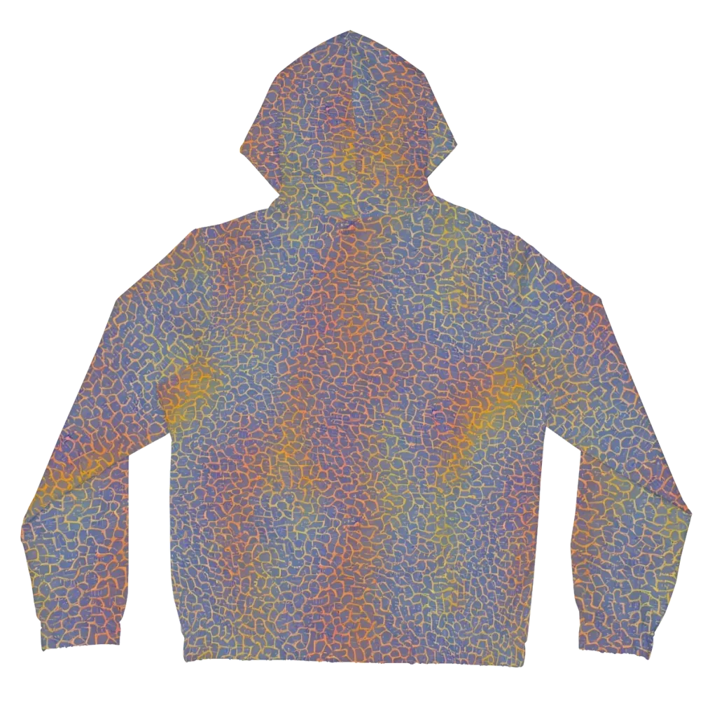 Martian Gridlock on Women's Full-Zip Hoodie — Back