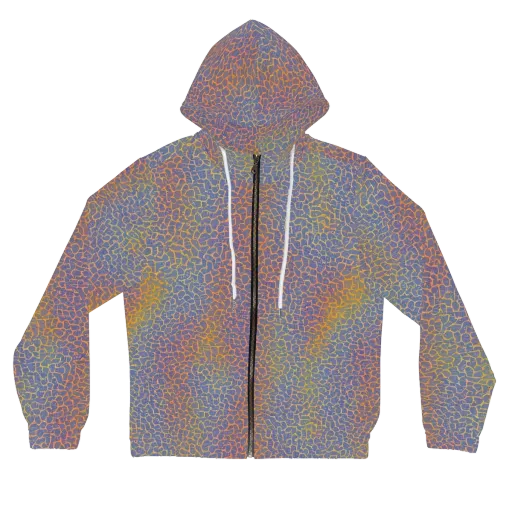 Martian Gridlock on a Women's Full-Zip Hoodie