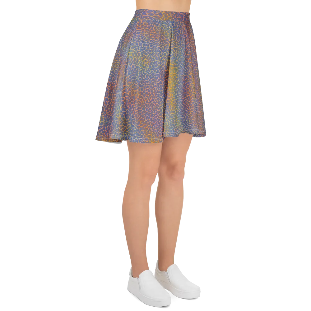 Martian Gridlock on Skater Skirt — Right