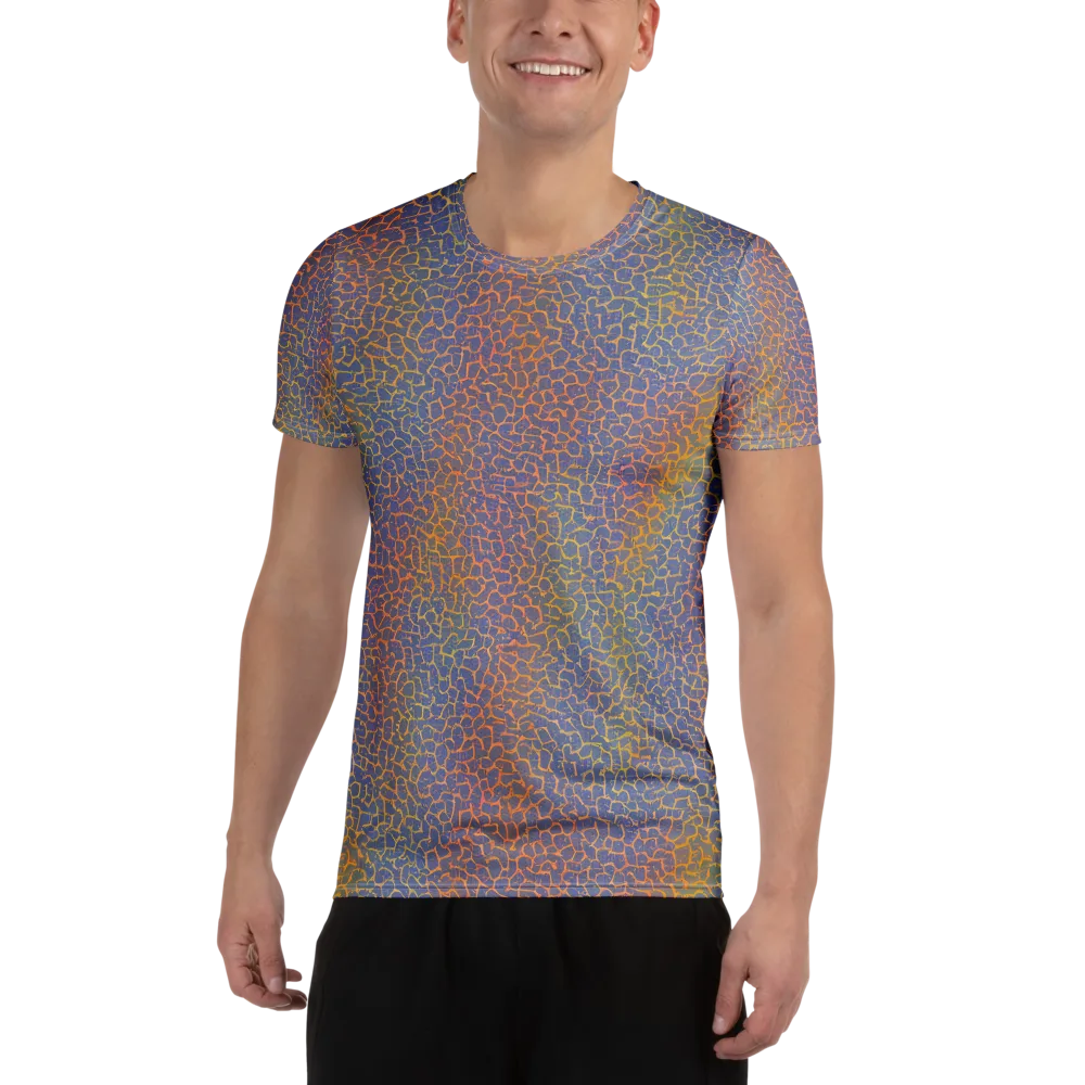 Martian Gridlock on Men's Athletic T-Shirt — Front