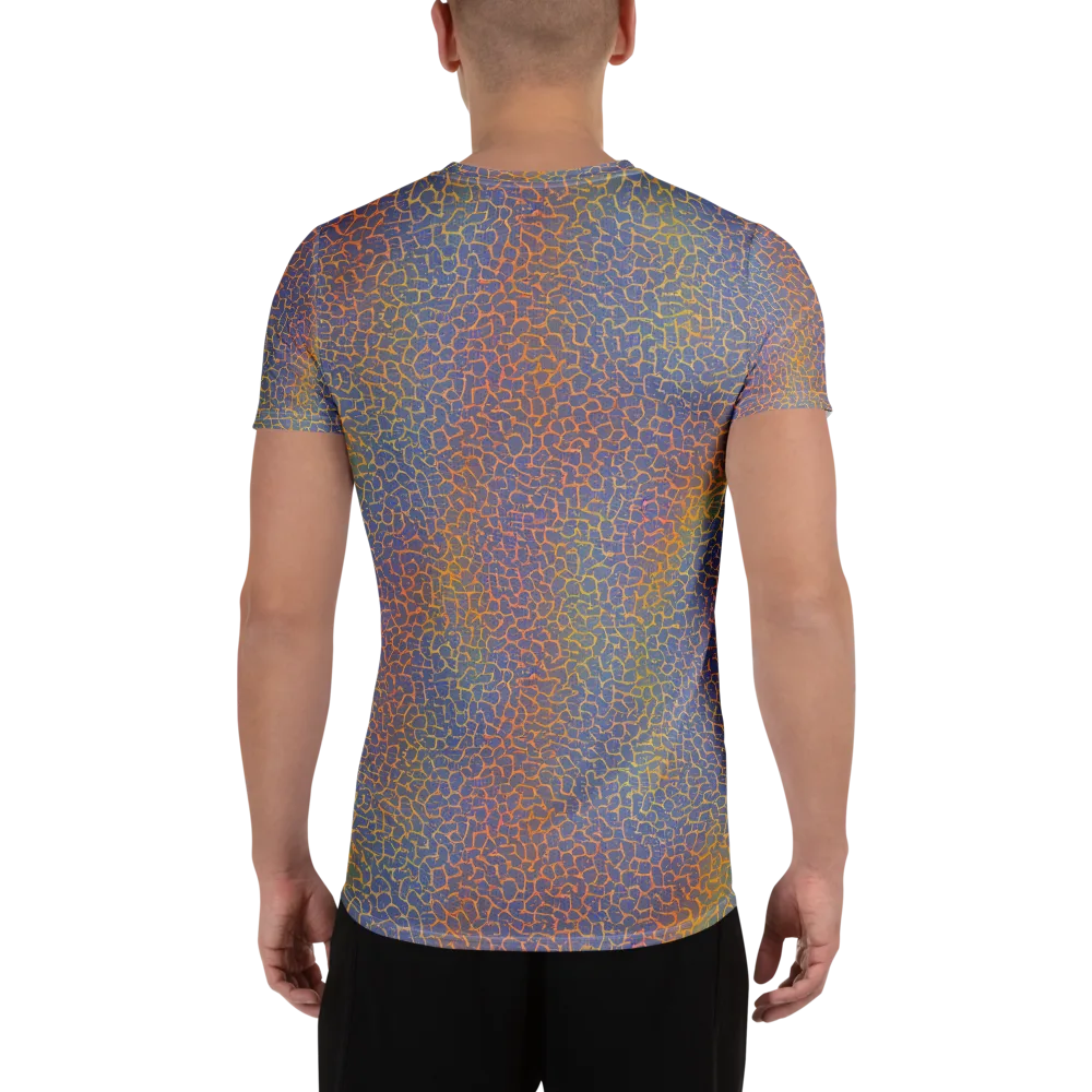 Martian Gridlock on Men's Athletic T-Shirt — Back