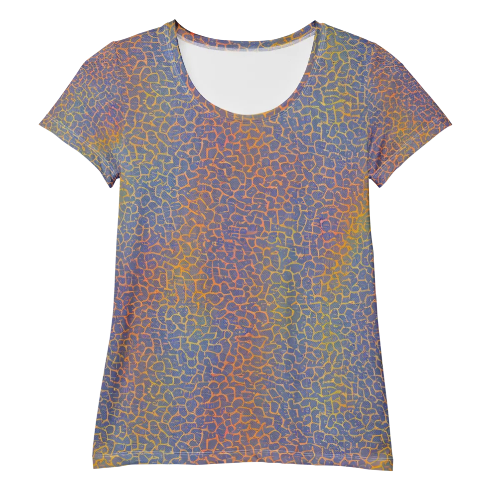 Martian Gridlock on Women's Athletic T-Shirt — Front
