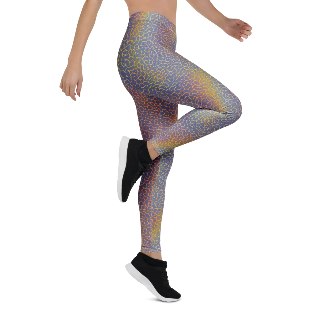 Martian Gridlock on Leggings — Right
