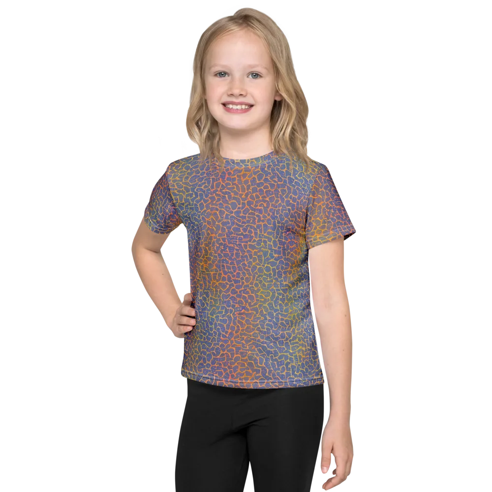 Martian Gridlock on Kids Crew Neck T-Shirt — Front