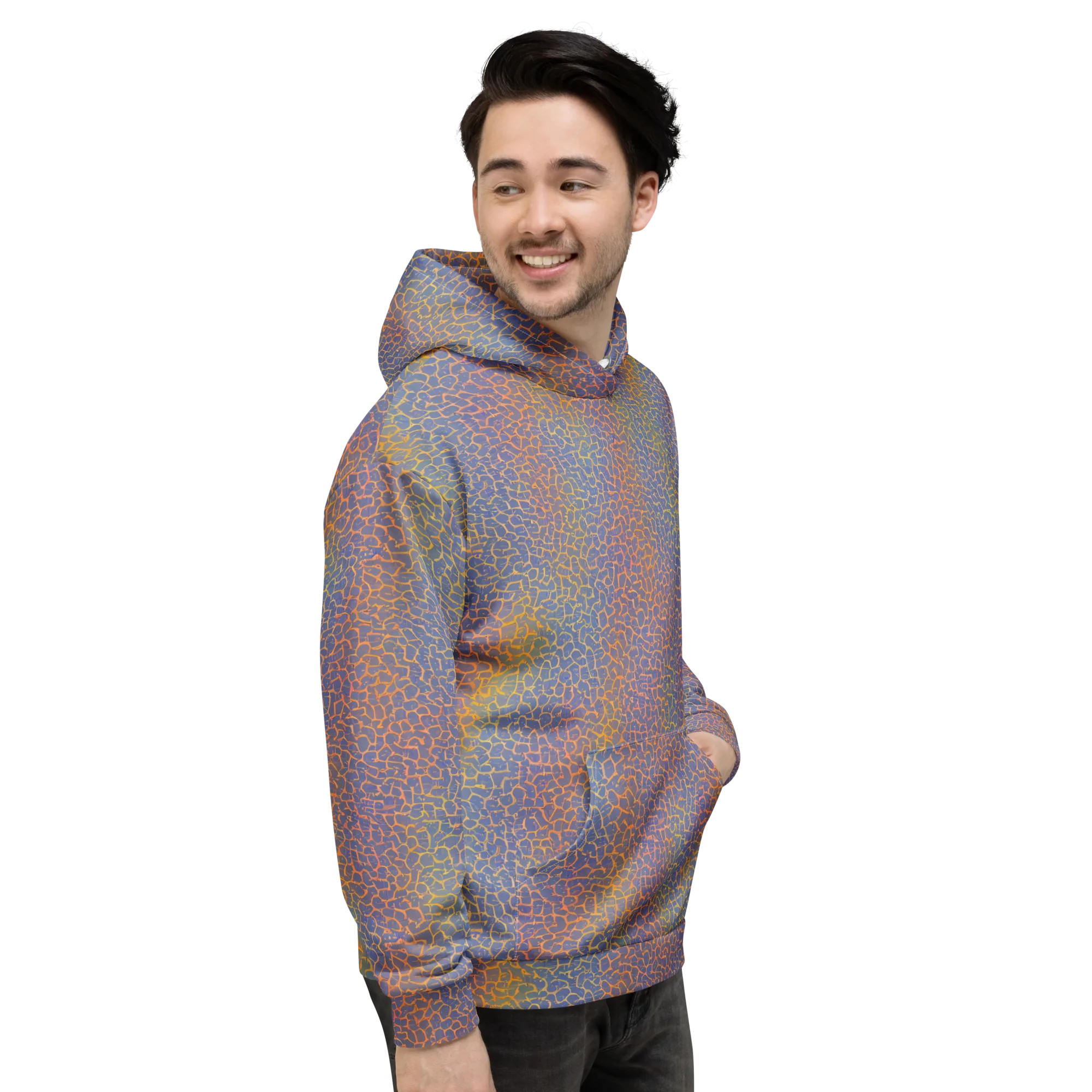 Martian Gridlock on Hoodie — Right
