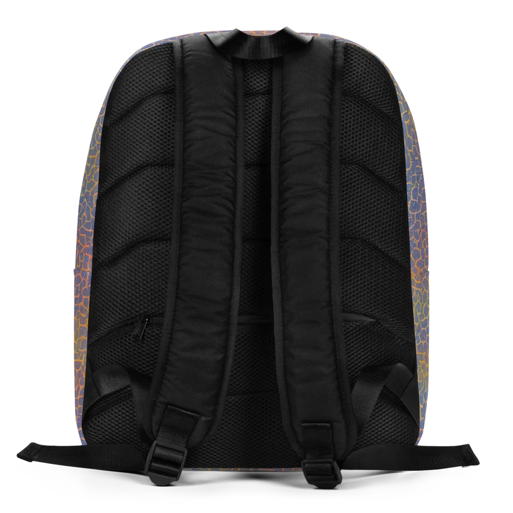 Martian Gridlock on Minimalist Backpack — Back