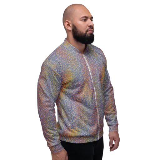 Martian Gridlock on a Bomber Jacket