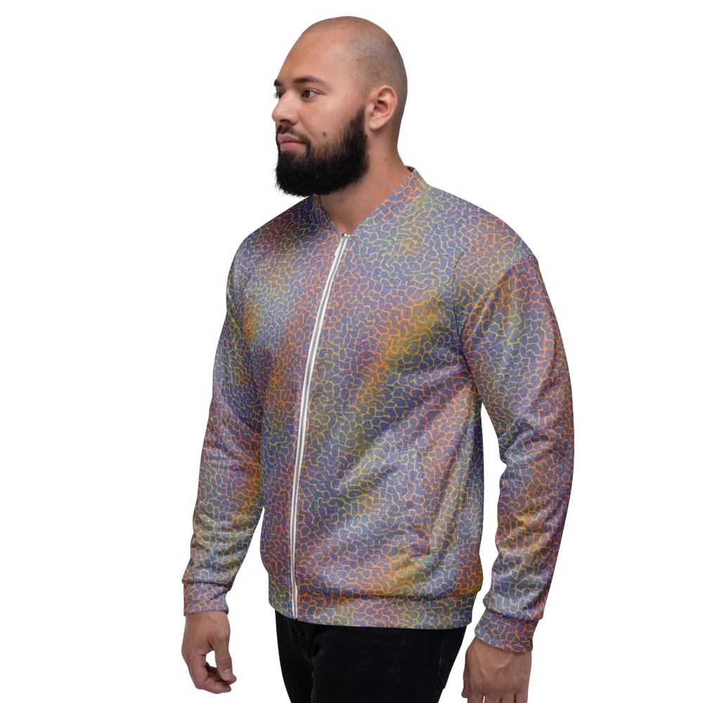 Martian Gridlock on Bomber Jacket — Left