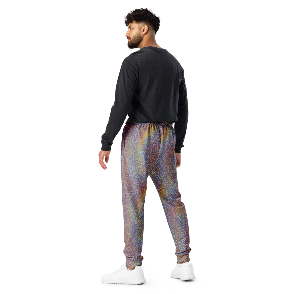 Martian Gridlock on Men's Joggers — Back