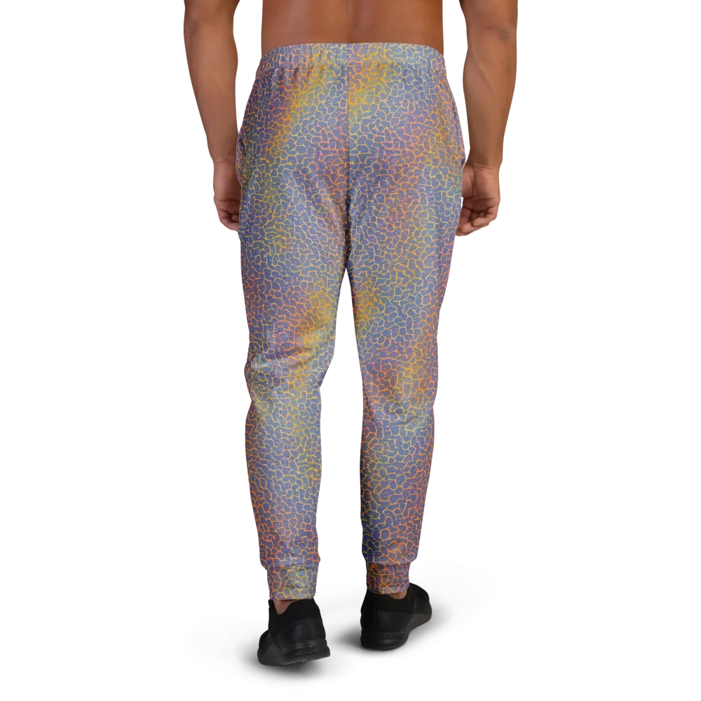 Martian Gridlock on Men's Joggers — Back