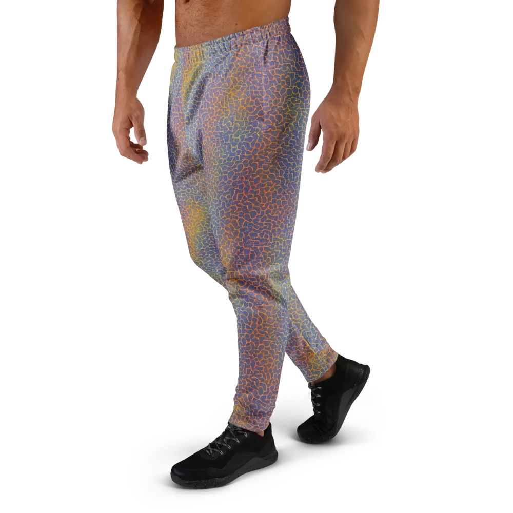 Martian Gridlock on Men's Joggers — Left