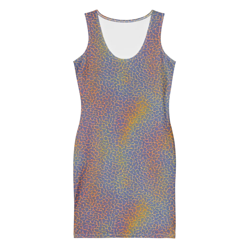 Martian Gridlock on Bodycon Dress — Front