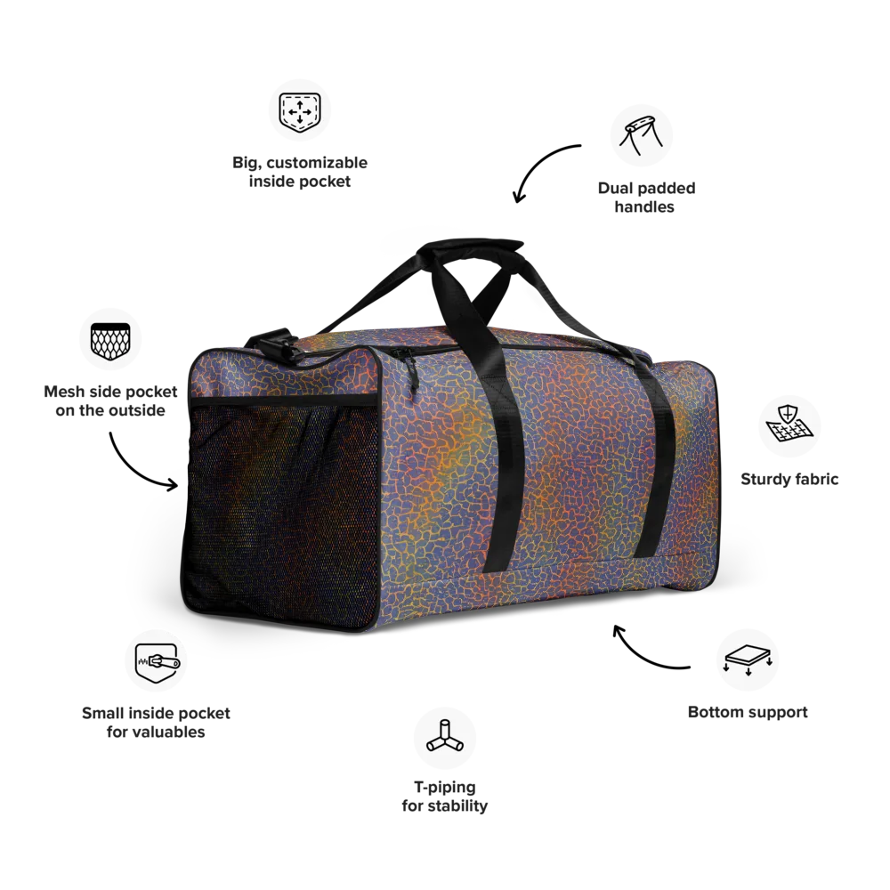 Martian Gridlock on Duffle Bag — Right Front