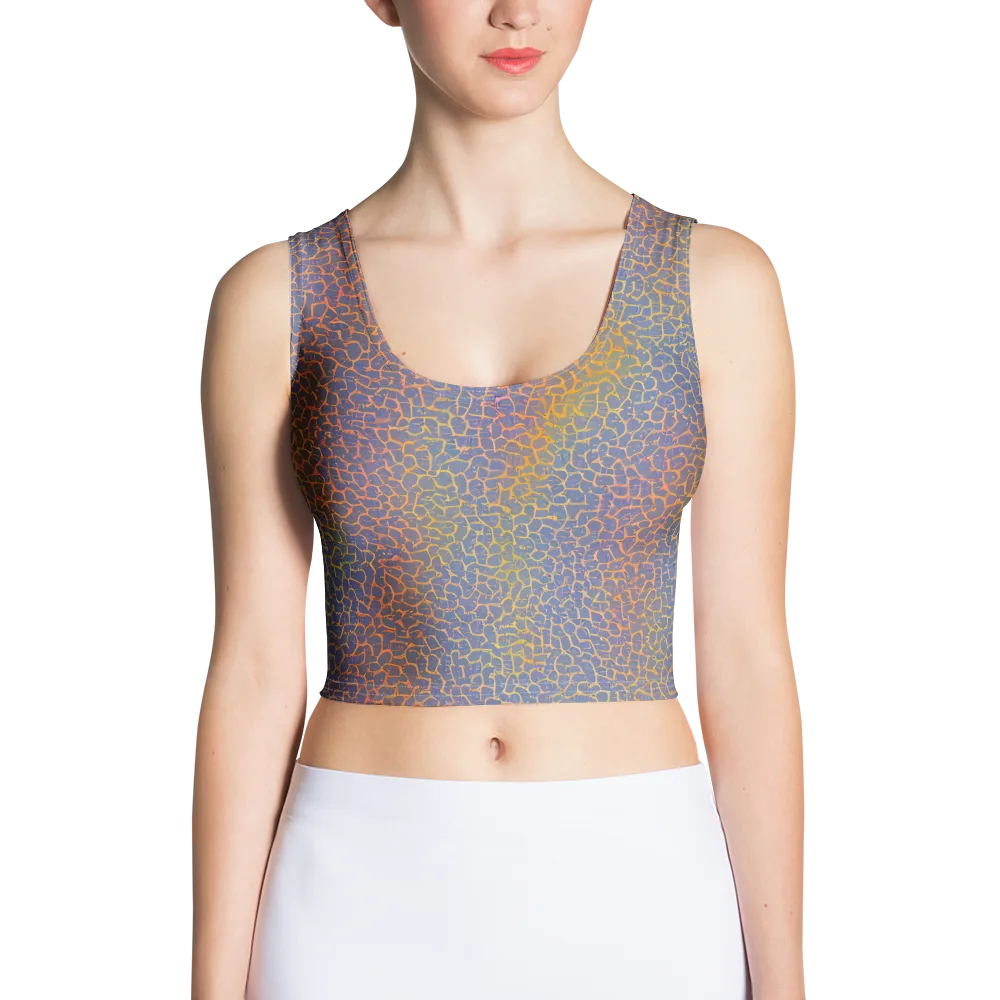 Martian Gridlock on Crop Top — Front