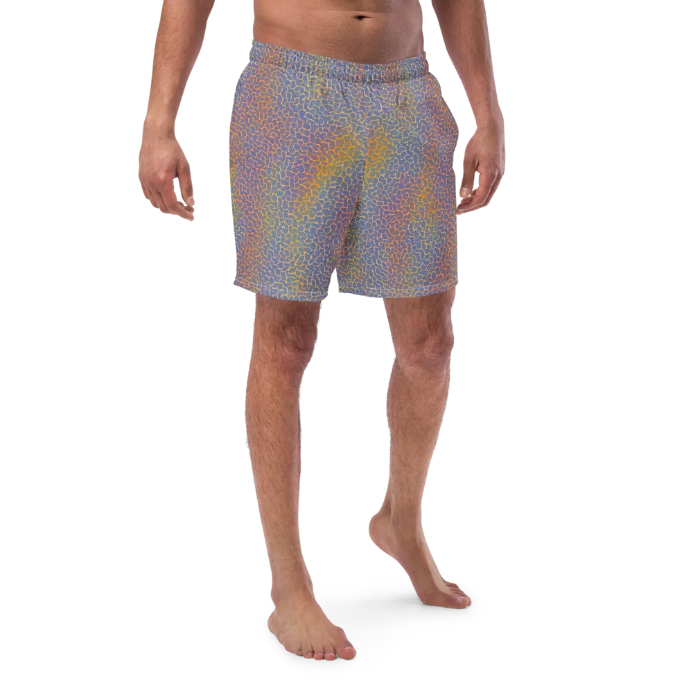 Martian Gridlock on Swim Trunks — Front
