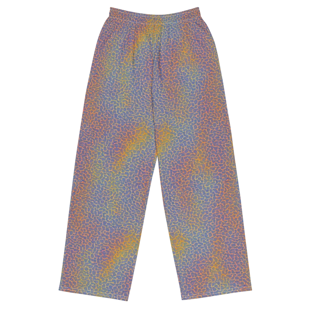 Martian Gridlock on Wide-Leg Pants — Front