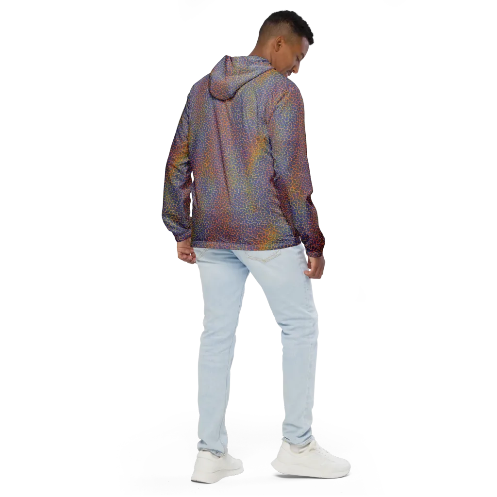 Martian Gridlock on Men's Windbreaker — Back