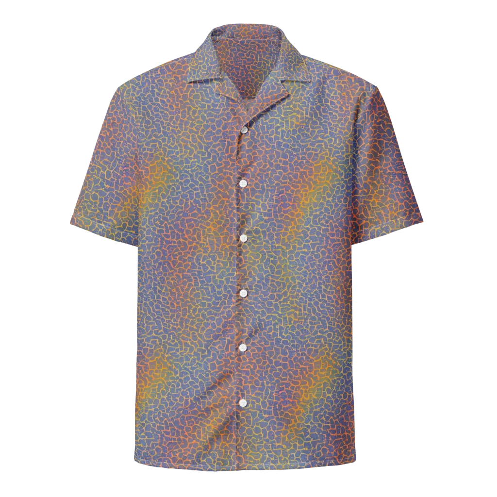 Martian Gridlock on Button Shirt — Front
