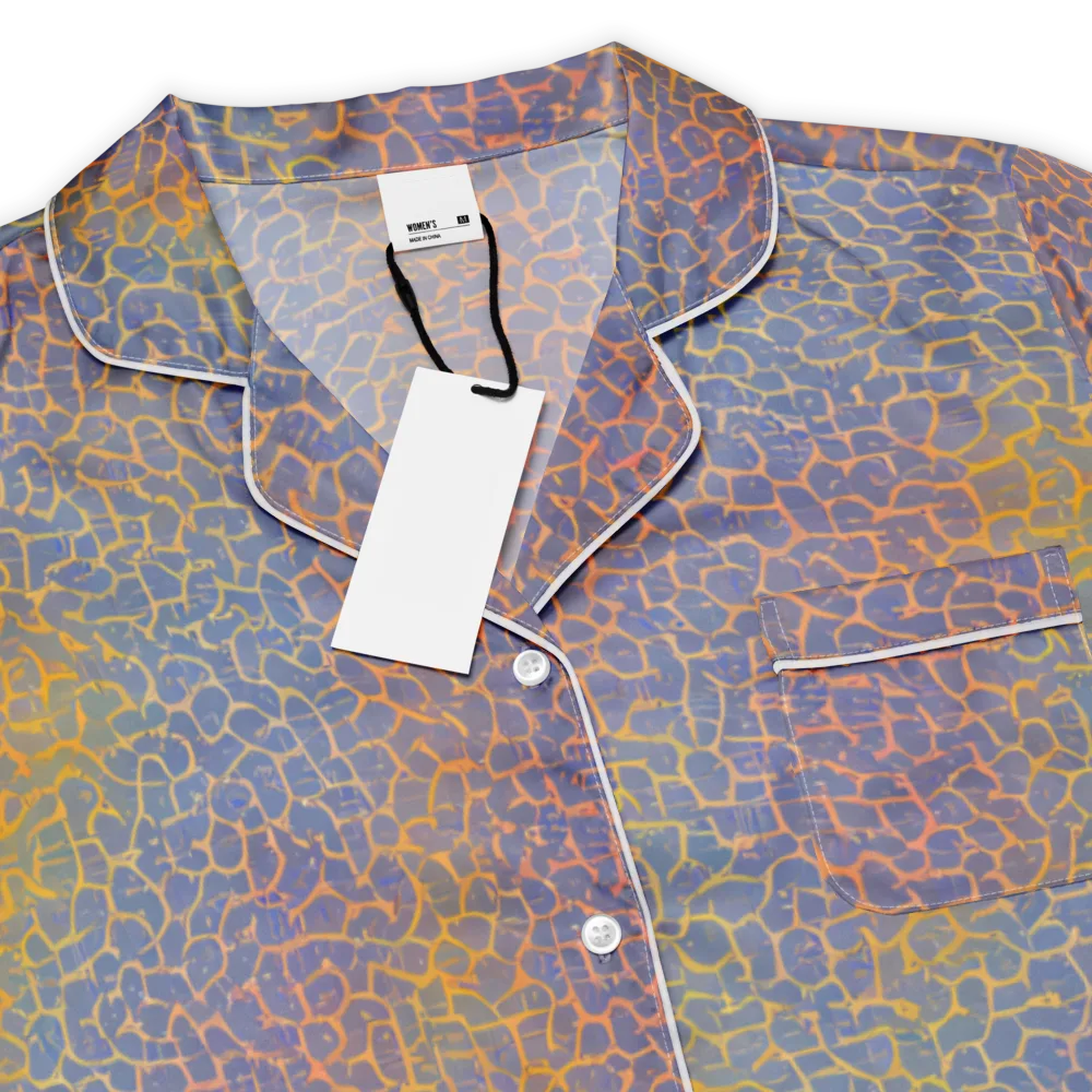 Martian Gridlock on Women's Short Sleeve Pajama Top — Product details